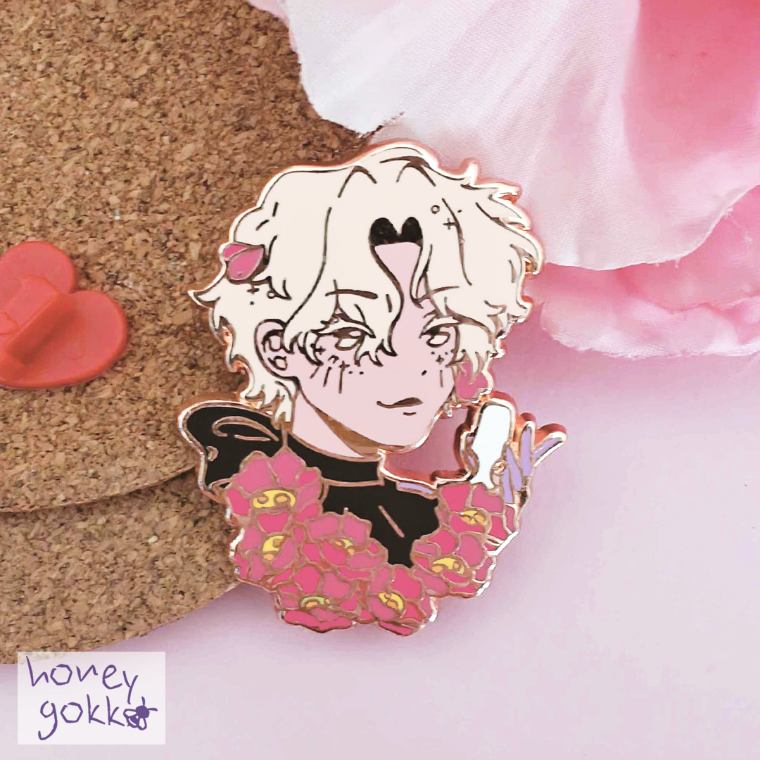 Kozuki JoJo's Bizarre Adventure Enamel Pin - Hard Enamel, Glitter Accent, Anime Collectible For Fans