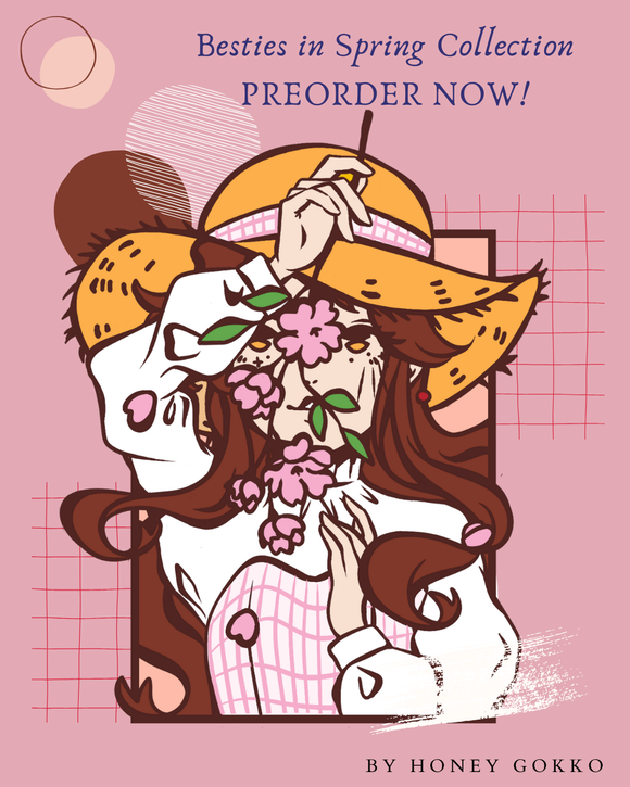 PREORDER Enamel Pin - Bestie in White
