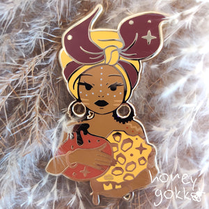 Enamel Pin - African Goddess