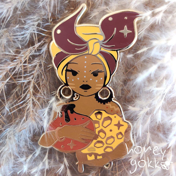 Enamel Pin - African Goddess
