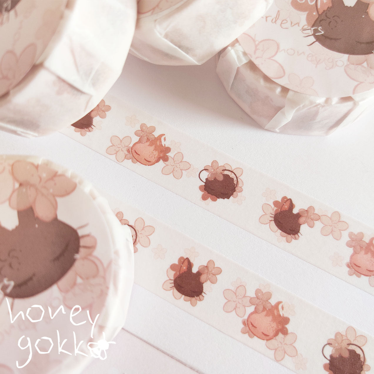 Bear Mindful Monochrome | Washi Tape Bear Mindful Monochrome | Washi Tape